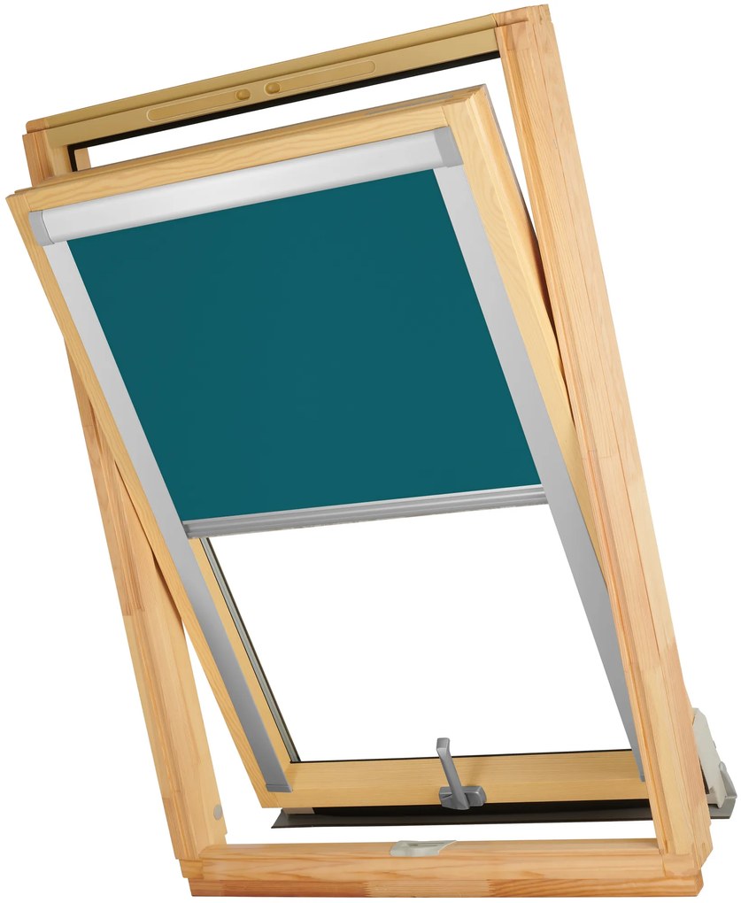 Dekodum Termoizolačná roleta na strešné okno typu FAKRO 66x140 Farba látky: Graphite Silver, Farba profilu: Biela