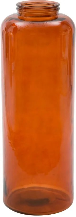 Oranžová váza z recyklovaného skla Mauro Ferretti Put, výška 70 cm