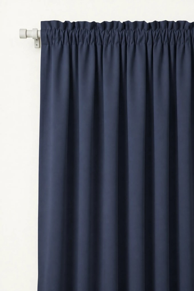Záves na krúžkoch HOLD tmavomodrý 140x250 cm