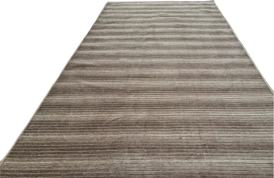 Pruhovaný koberec Saloon Beige – béžový, nízky vlas Rozmer: 80x300 cm