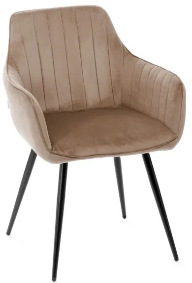 Jedálenská stolička ANDRE zamatová hnedá 847290