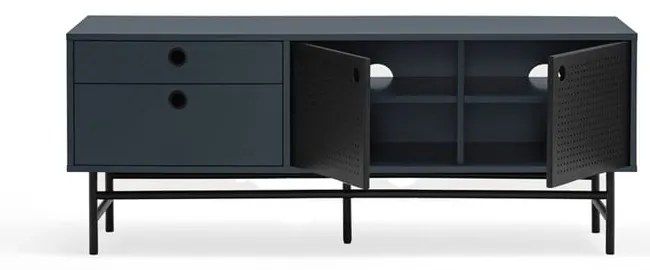 Tmavomodrý TV stolík 140x52 cm Punto - Teulat