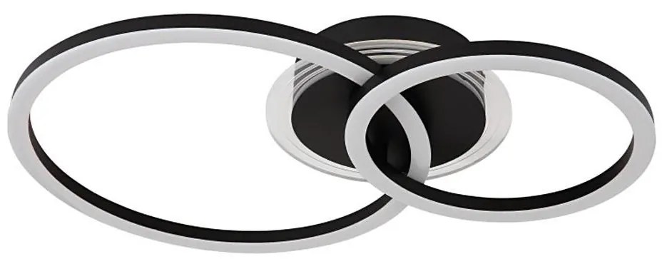 Globo 48039-30 - LED stropné svietidlo LORETTA LED/30W/230V pr. 33x50 cm čierne