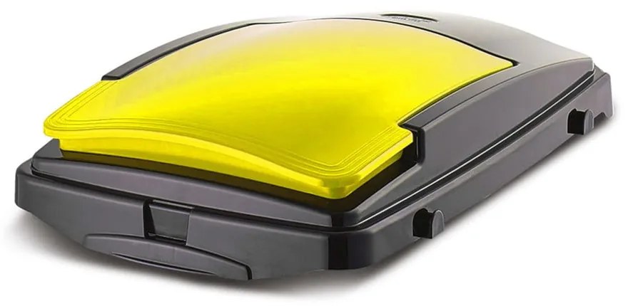 Žlté plastové veko na odpadkový kôš na triedený odpad – Addis