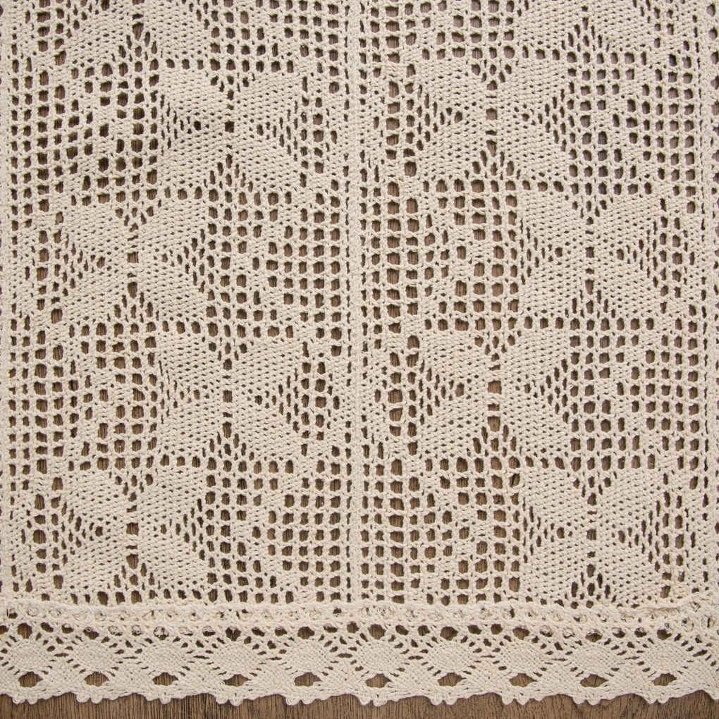AŽÚROVÝ BEHÚŇ NA STÔL MARTHA 40X140 CM SVETLOBÉŽOVÝ