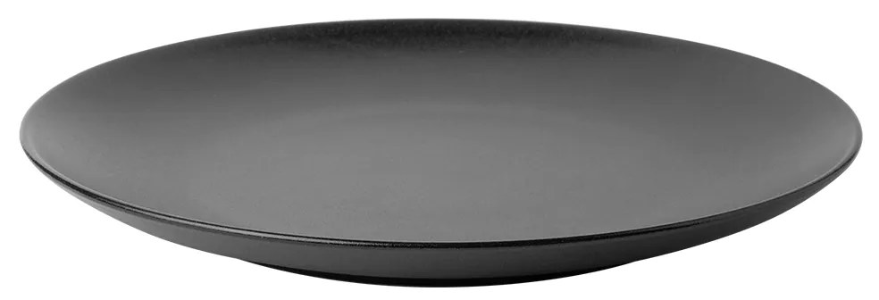 Tanier plytký 24 cm 4 ks — Basic čierny matný - 492781