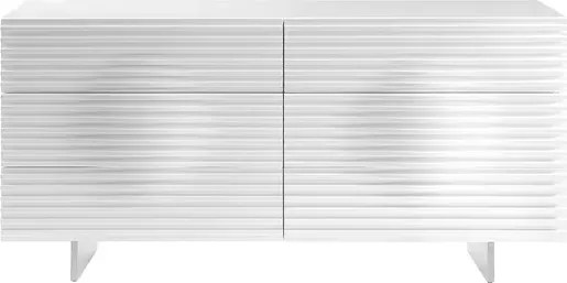 Komoda Hudson 160 cm biela/chróm