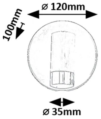 Rabalux 75040 - LED Nástenné bodové svietidlo KADIR LED/3W/230V 4000K