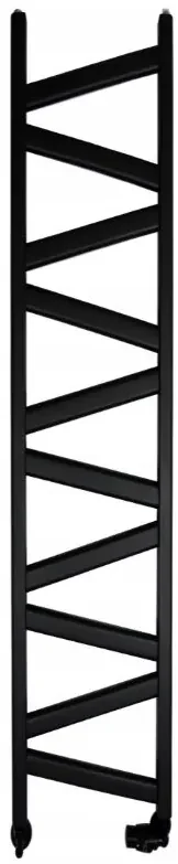 Regnis Kalipso MIX, Vykurovacie teleso 440x1600mm, 595W, čierna matná, MK160/40/BLACK