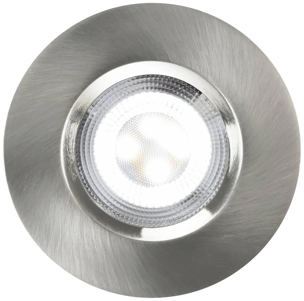 NORDLUX DON SMART inteligentné zapustené osvetlenie LED, 4,7 W, 8,5 cm, okrúhle, strieborné