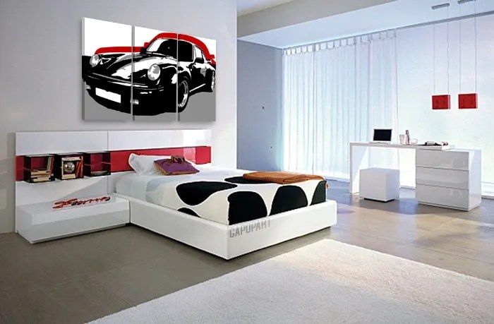 Ručne maľovaný POP Art obraz PORSCHE 911 | rôzne rozmery