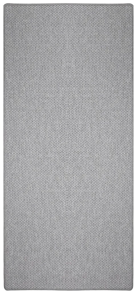 Timzo, Behúň na mieru Nature platina, šíre 90 cm, šedá, chodba / predsieň