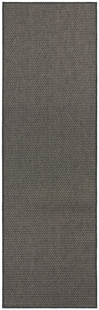 BT Carpet - Hanse Home koberce Behúň Nature 104274 Grey – na von aj na doma - 80x350 cm