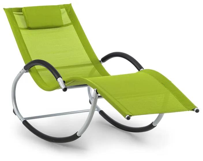 Westwood, hojdacie ležadlo, ergonomické, hliníkový rám, zelené