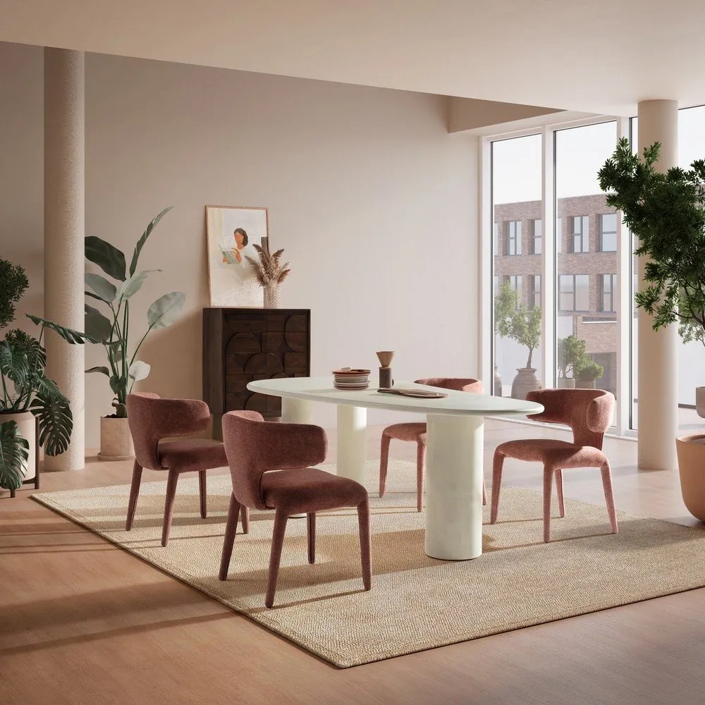 Jedálenský stôl v dekore kameňa 100x201 cm Daila – MOME