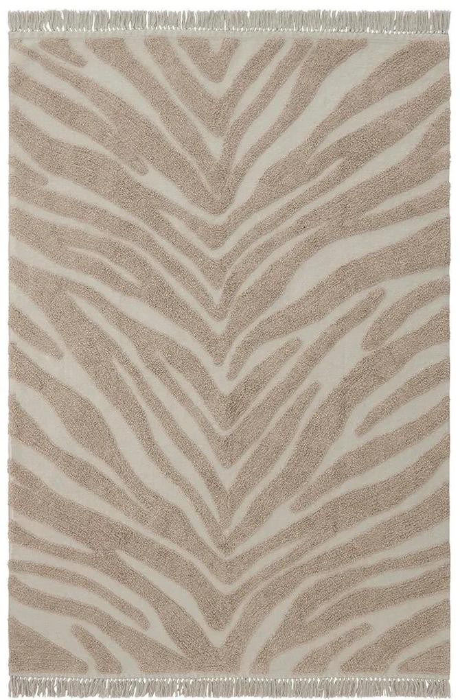 Bavlnený koberec „Zebra Brown", 300 x 200 cm