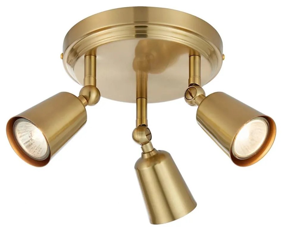 Markslöjd 108980 - Bodové svietidlo TINY 3xGU10/7W/230V mosadz