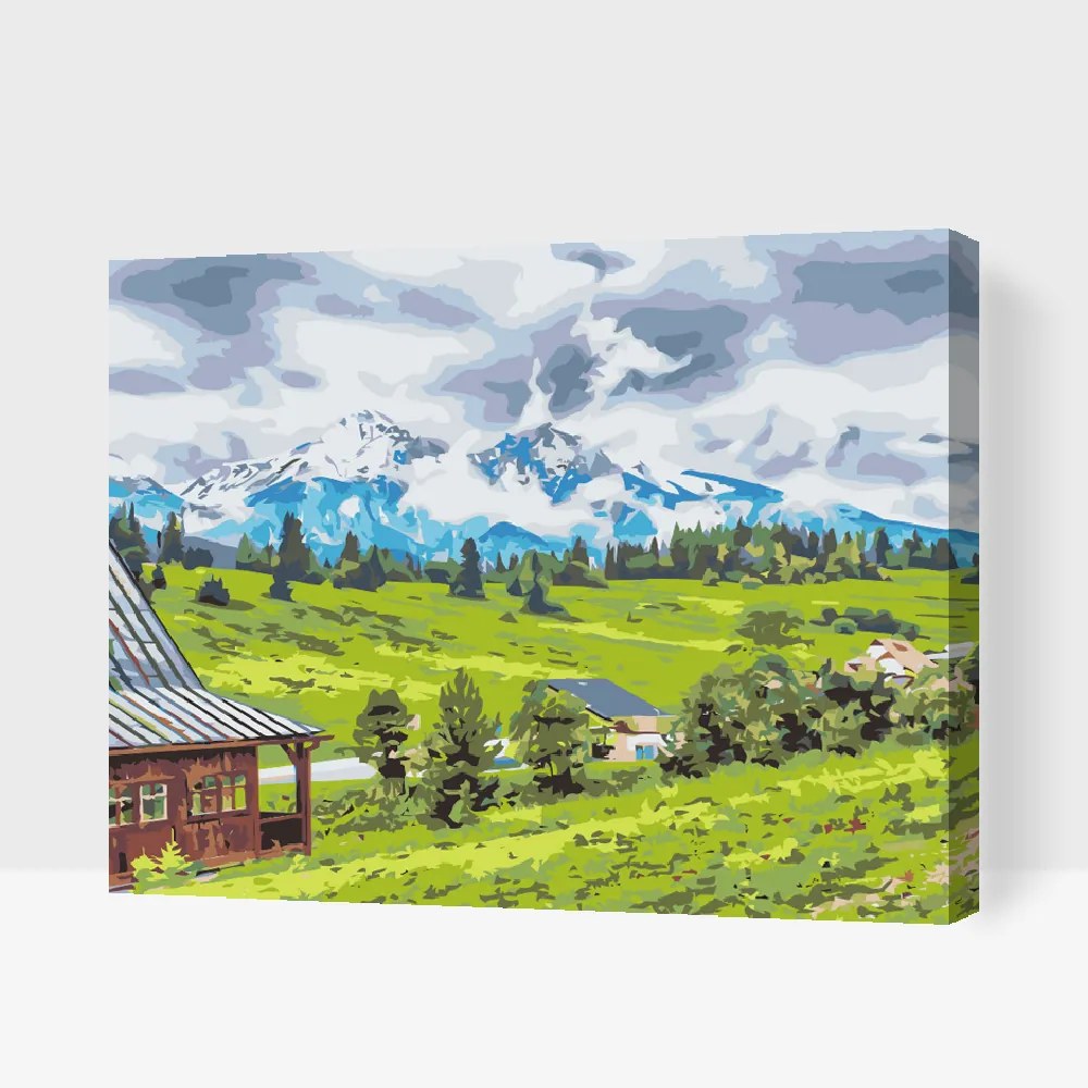 Gario Maľovanie podľa čísel Vysoké Tatry Rozmery: 40 x 30 cm, Rámovanie: S vnútorným rámom