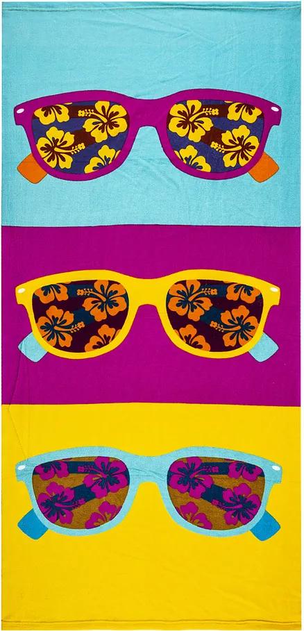 JAHU Plážová osuška Slnečné okuliare, 70 x 150 cm