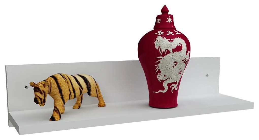 Nástenná polica URUN biela