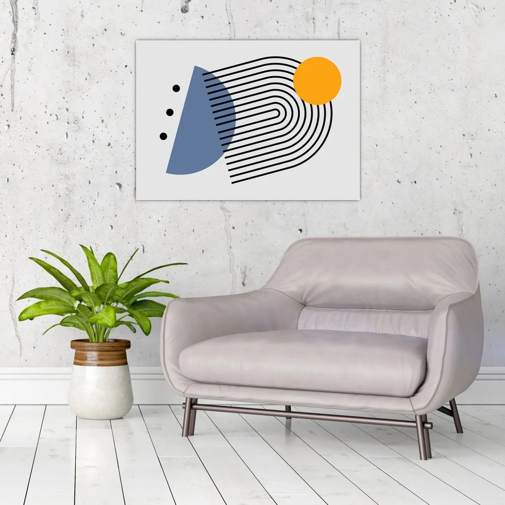 Obraz - Minimalistická abstrakcia N⁰2 (70x50 cm)