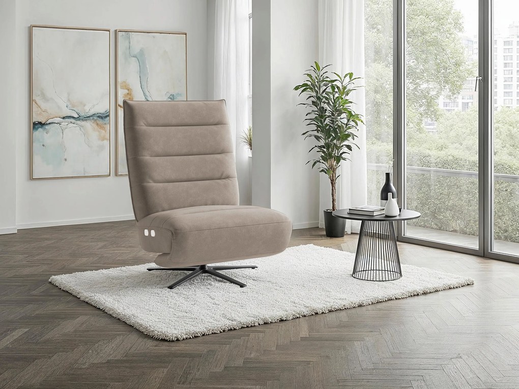 XXXLutz RELAXAČNÉ KRESLO, textil, taupe Sit & More - Online Only obývacie izby - 000144038080