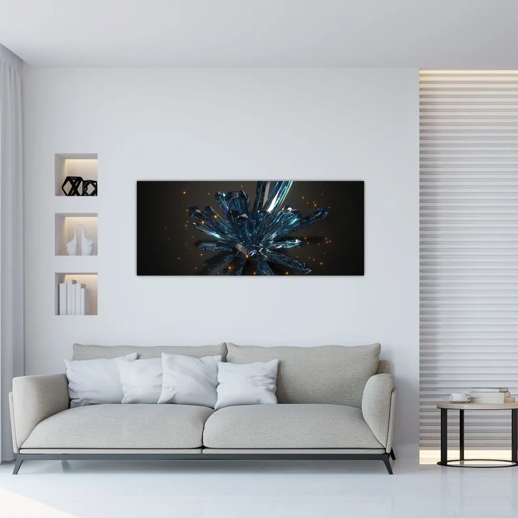 Obraz kryštálu (120x50 cm)