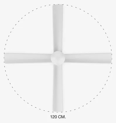 FARO 33756 - LED Stropný ventilátor FRASER LED/16W/230V biela pr. 120 cm + DO