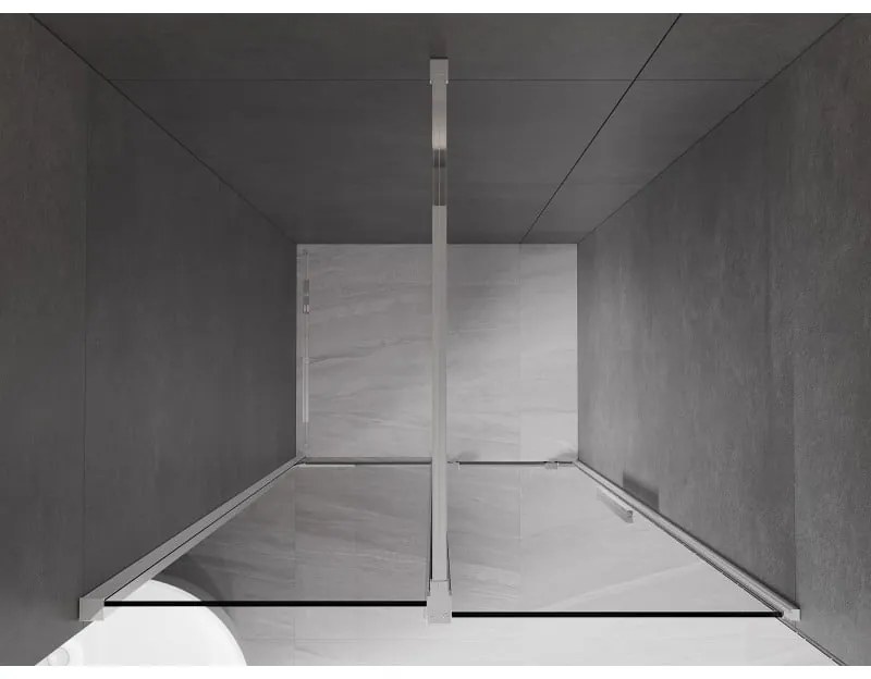 Mexen Velar, posuvné sprchové dvere do otvoru 100 cm, 8mm šedé sklo, chrómová, 871-100-000-41-01