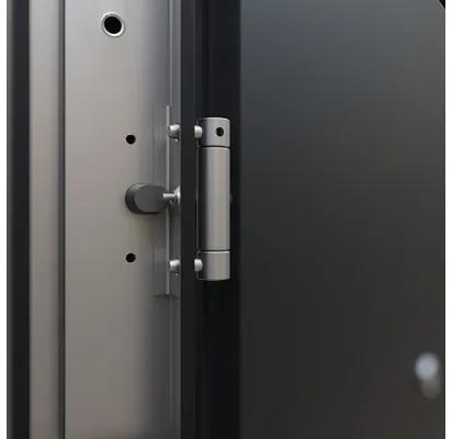 Vchodové dvere vedľajšie Steel Standart 01 1000 x 2000 mm ľavé biele