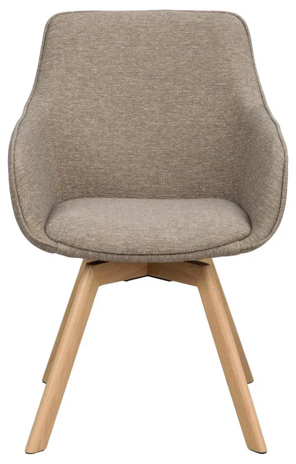 Béžové čalúnené jedálenské kreslá v súprave 2 ks Alison – Rowico