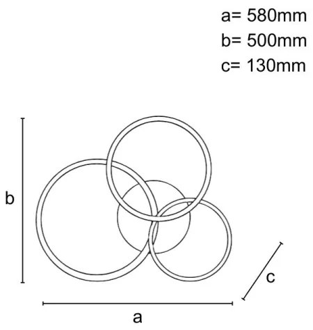 LED Stmievateľné stropné svietidlo LED/64W/230V 3000-6500K + diaľkové ovládanie