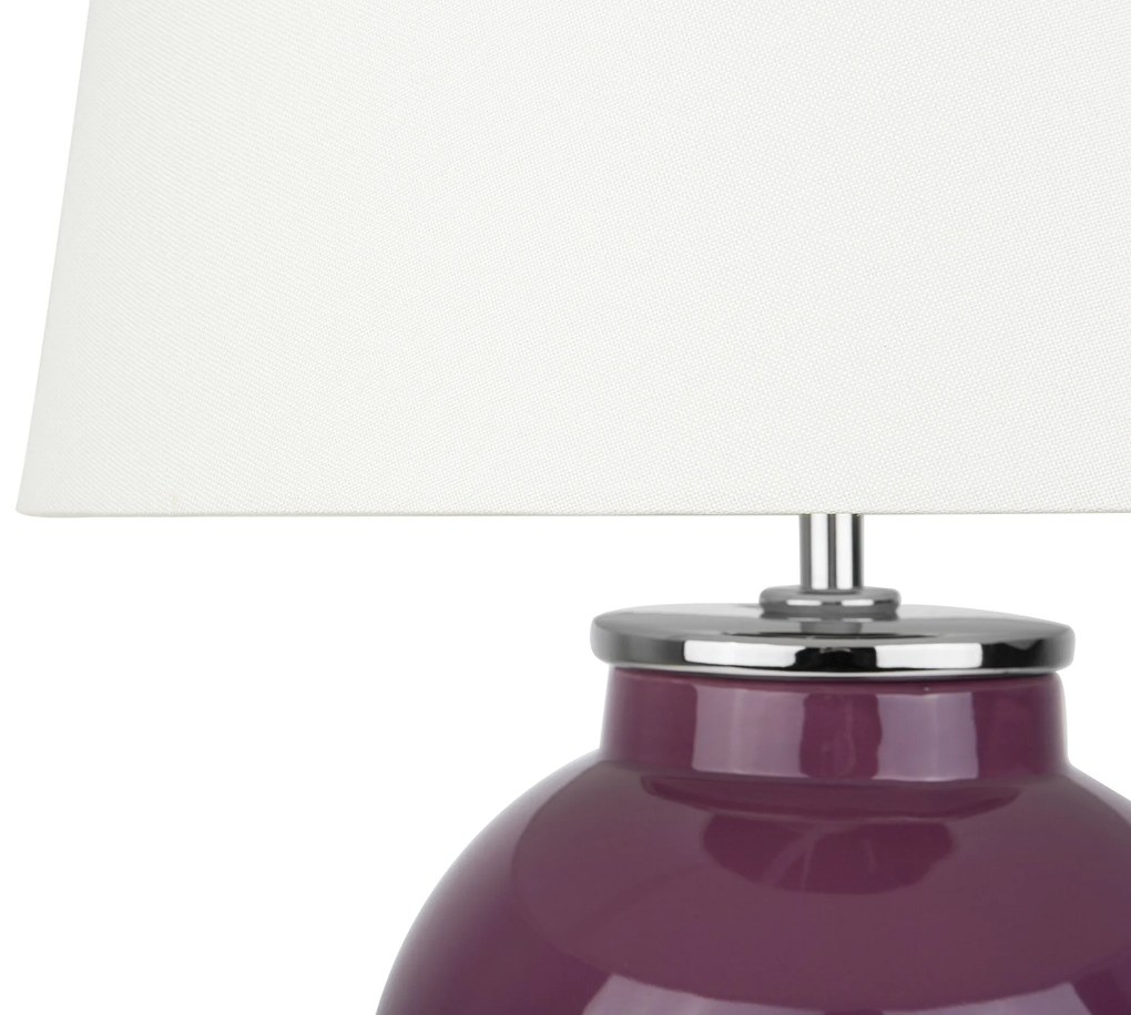 Fialová stolná lampa BRENTA Beliani