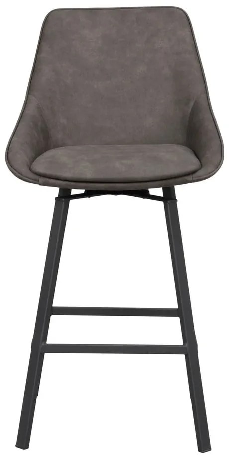 Sivé barové stoličky v súprave 2 ks (výška sedadla 65 cm) Alison – Rowico