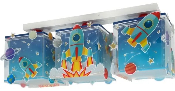 Dalber 63353 - Detské stropné svietidlo ROCKET 3xE27/15W/230V