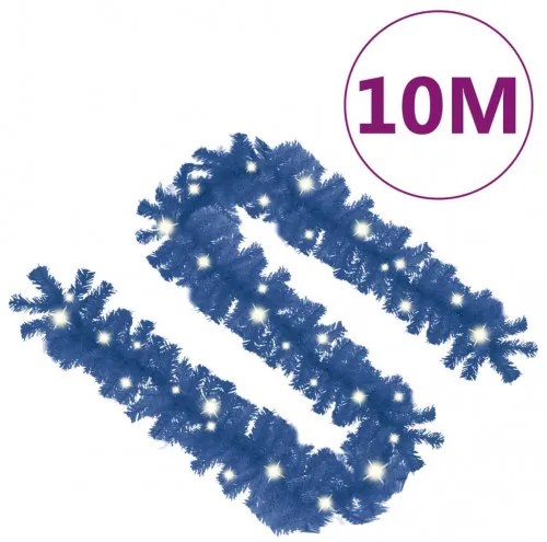 vidaXL Vianočná girlanda s LED svetielkami 10 m modrá-