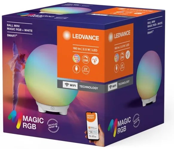 Ledvance - LED RGBW stmievateľná stolná lampa SMART+ MAGIC LED/2,5W/5V Wi-Fi