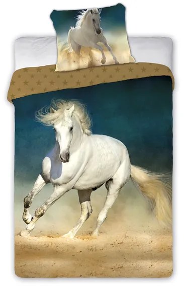 Bavlnené obliečky Horses 001 Kôň 160x200 cm