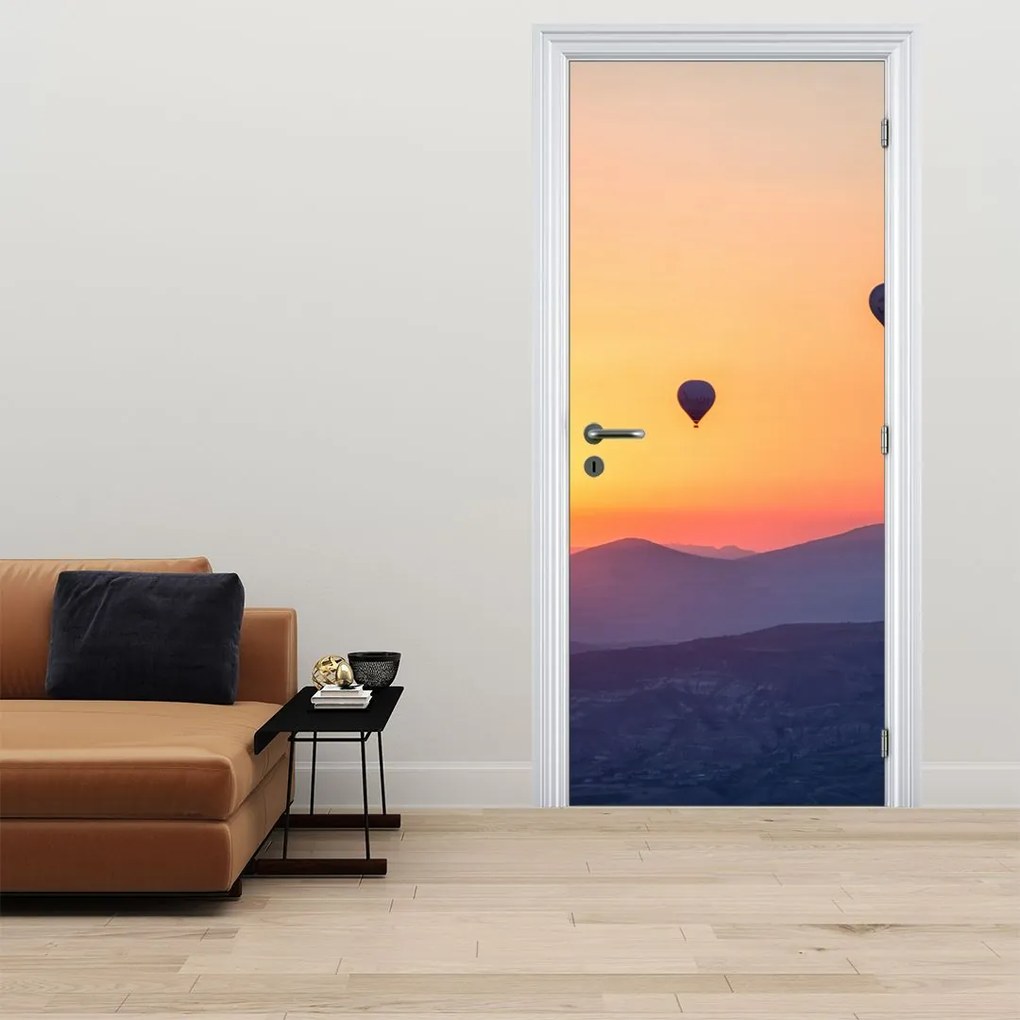 Fototapeta na dvere - Teplovzdušné balóny (95x205cm)
