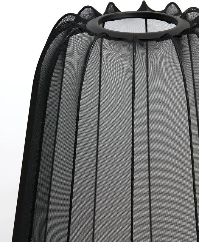 Čierna stojacia lampa (výška 132 cm) Plumeria - Light & Living