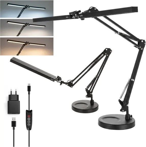 Brilagi - LED stmievateľná stolová lampa VARIO LED/15W/230V 3000-6000K čierna