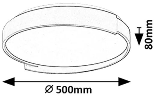 Rabalux 71306 - LED Stm. stropné svietidlo LALEH LED/48W/230V 3000-6500K + DO