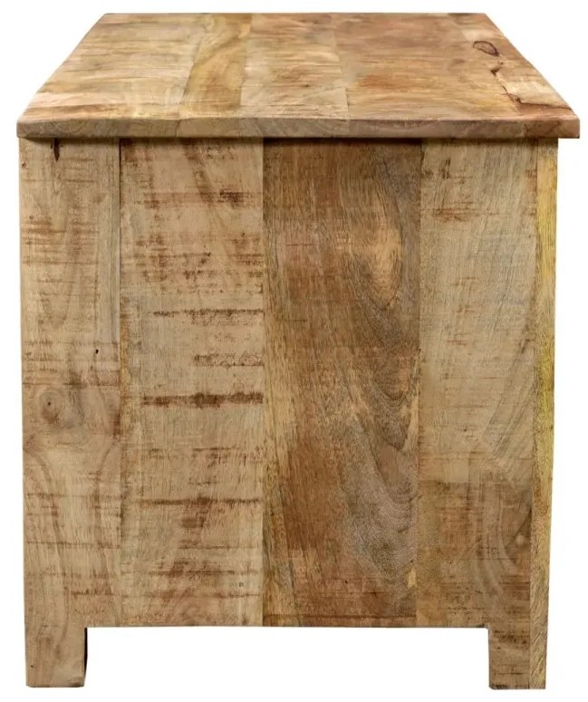 furniture-nabytek.cz - Masívny TV stolík Pune z mangového dreva, lakovaný, prírodný – 115×43×45 cm