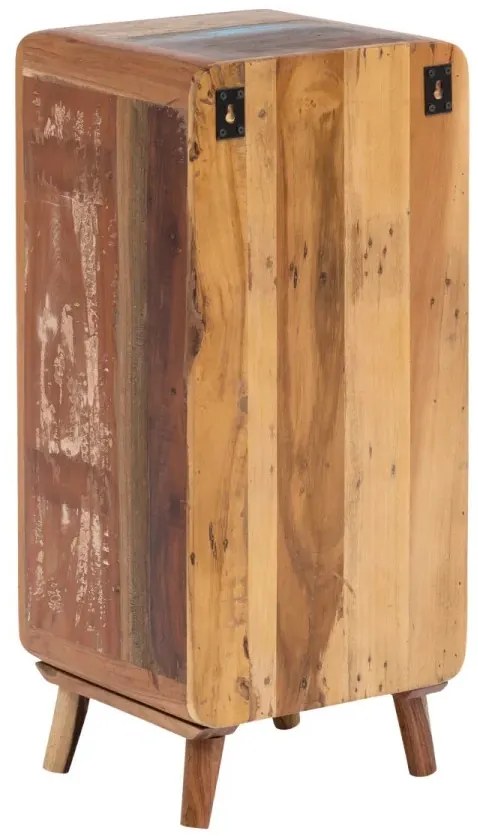furniture-nabytek.cz - Masivní koupelnová spodní skříňka Calcutta II z recyklovaného dřeva, lakovaná, vícebarevná – 35×35×80 cm