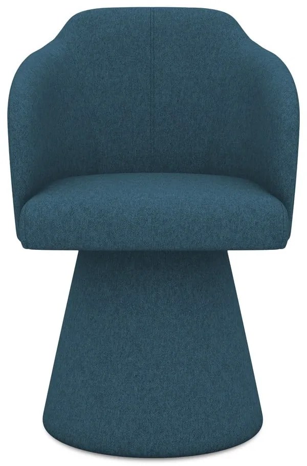 Modré čalúnené jedálenské kreslo Kanoa – Makamii