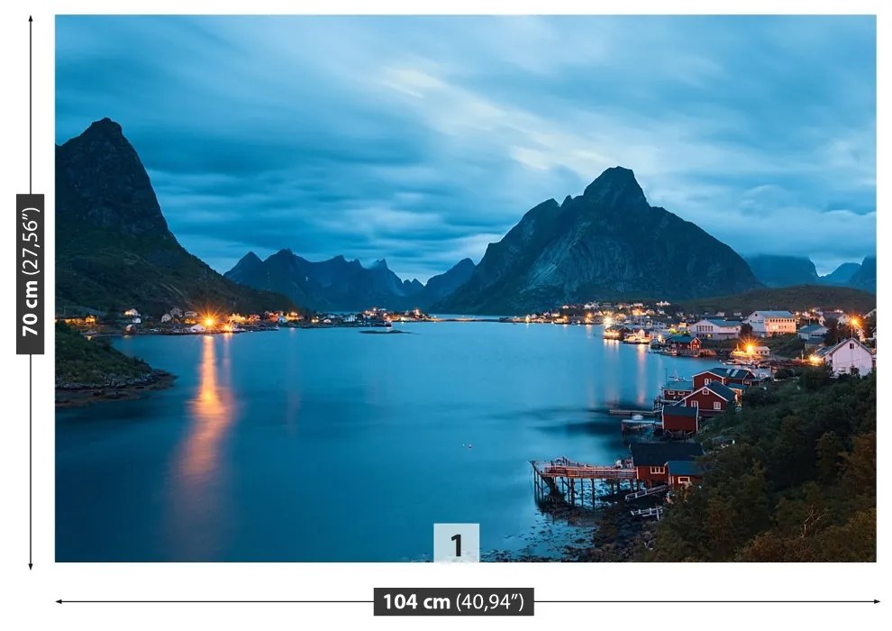 Fototapeta Vliesová Lofoten ostrovy 250x104 cm