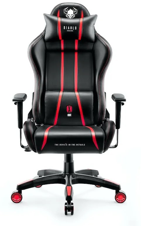 Herné kreslo Diablo X-One 2.0 King Size: čierno-červené Diablochairs