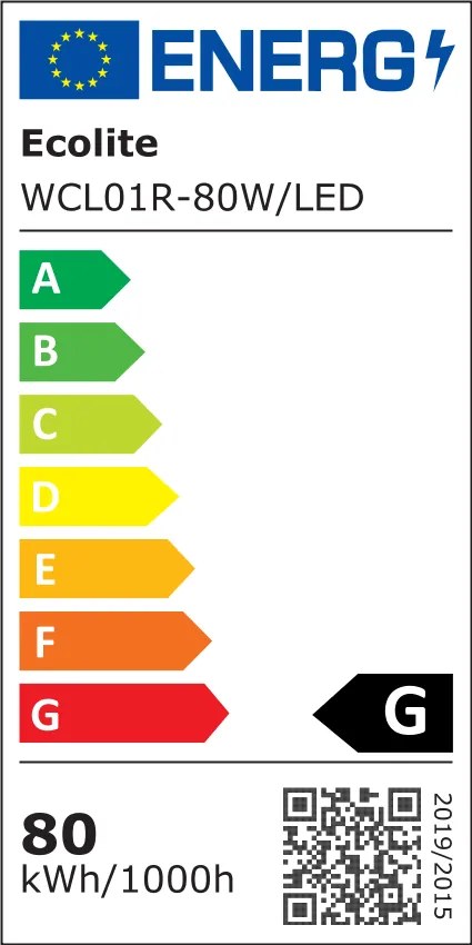Ecolite LED stropné svietidlo guľaté 80W WCL01R-80W/LED