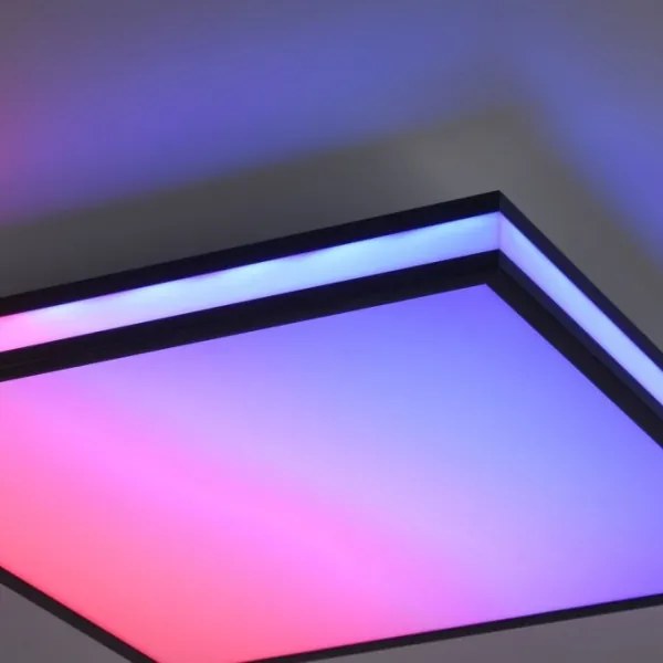 JUST LIGHT. 14110-18-LED RGBW Stmievateľné svietidlo MARIO BLACK LED/19,5W/230V+DO