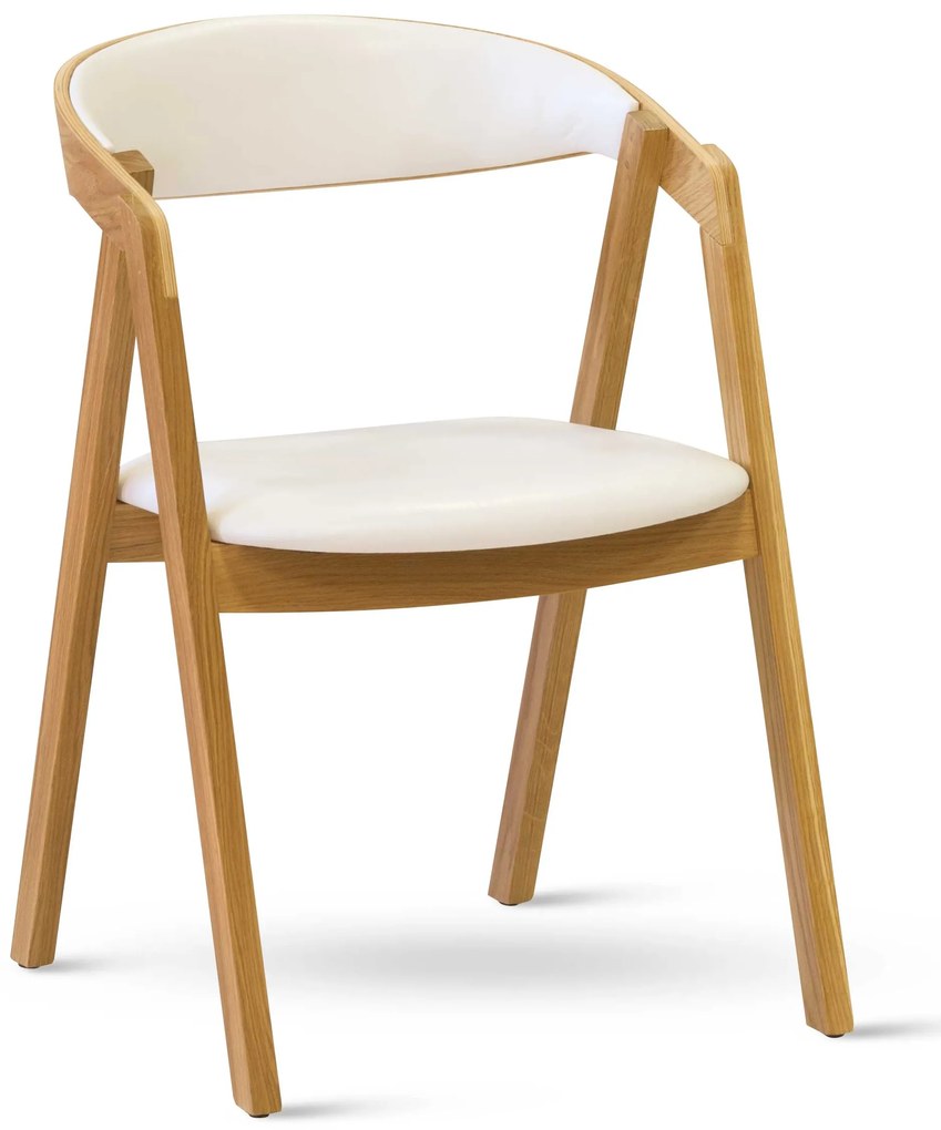 Stima stolička GURU dub s čalouněním Vyberte látku ->: Čierná koženka